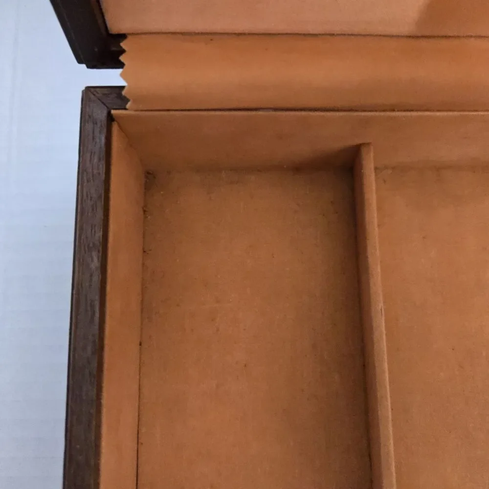 Vintage Rosalco The Commodore Bird Duck Carved Wooden Wood Jewelry Box